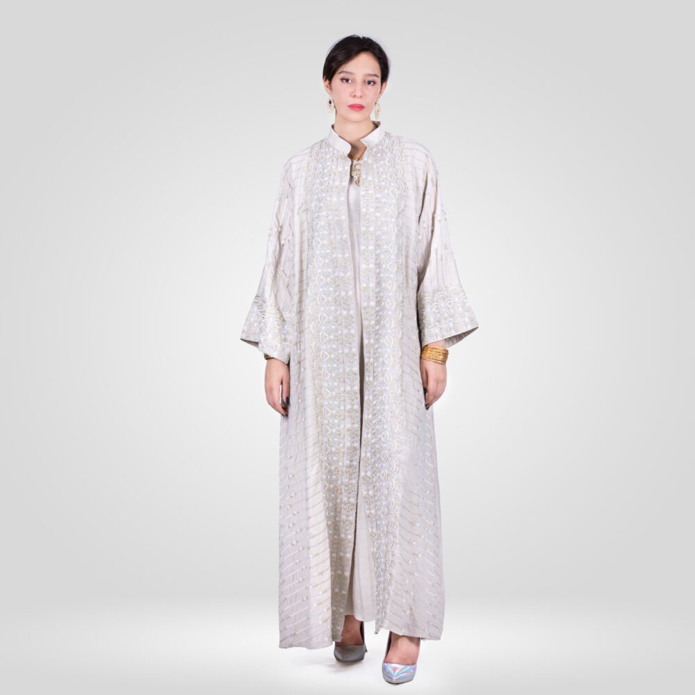 Abaya Malika Ensemble - Beige Ivoire
